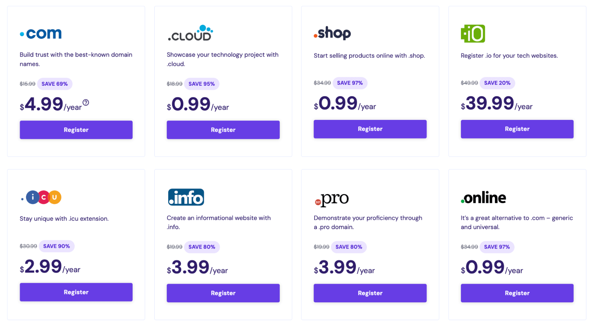 Hostinger pricing