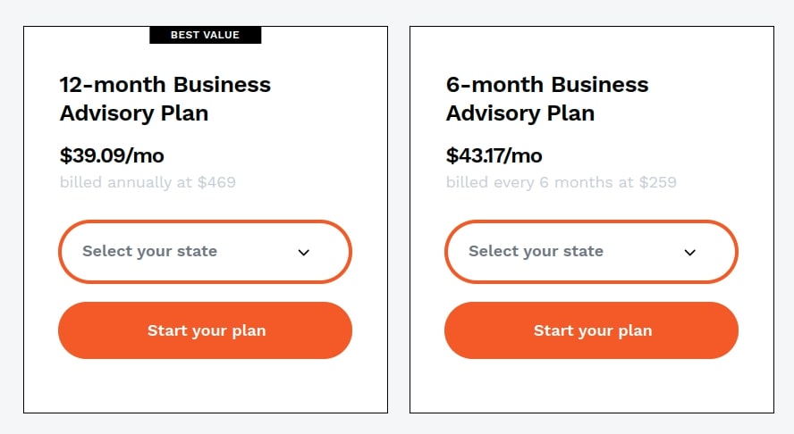 LegalZoom Pricing_Legal plans