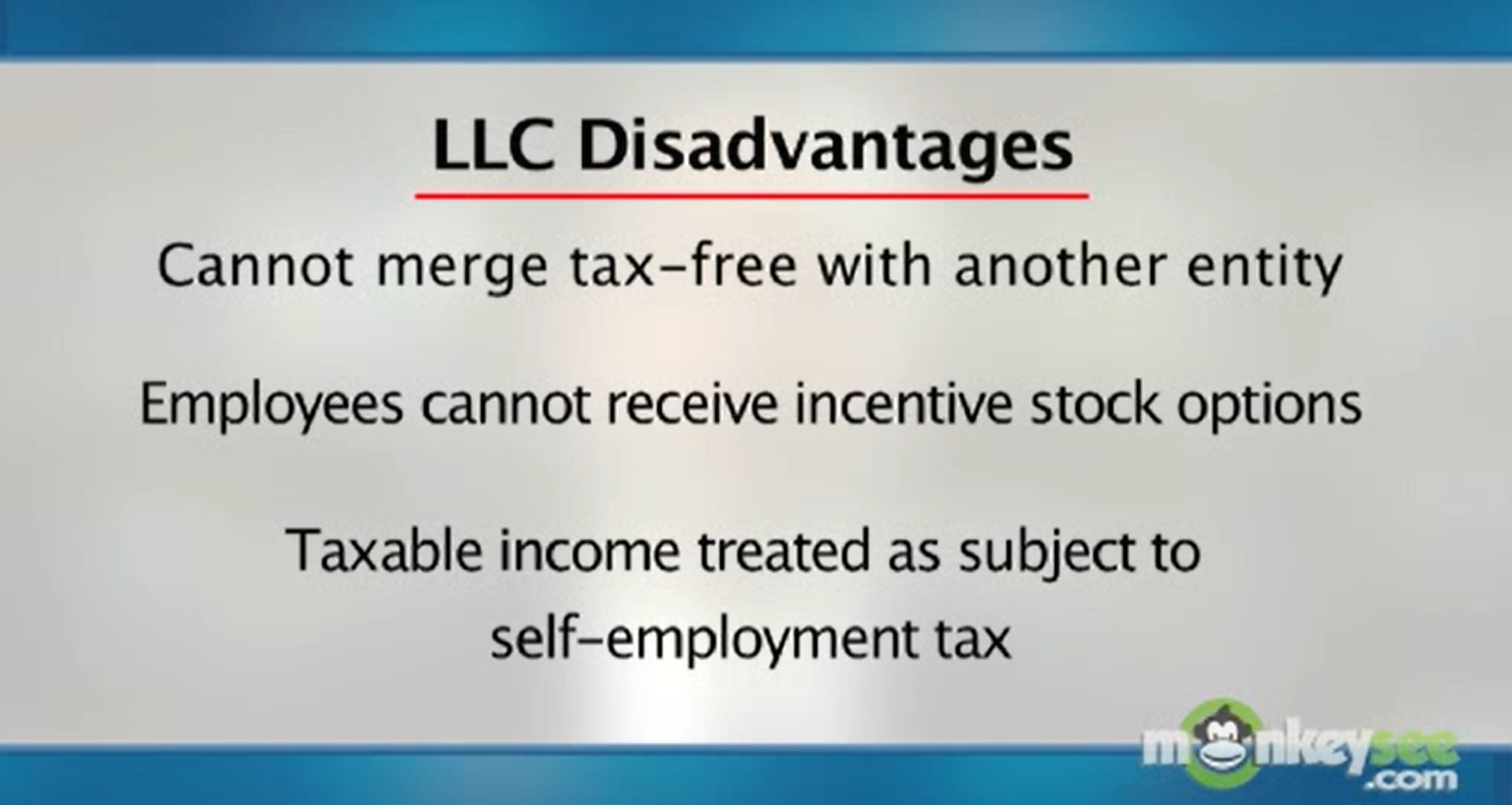 LLC Disadvantages