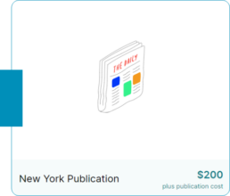 New York LLC Certificate of Publication